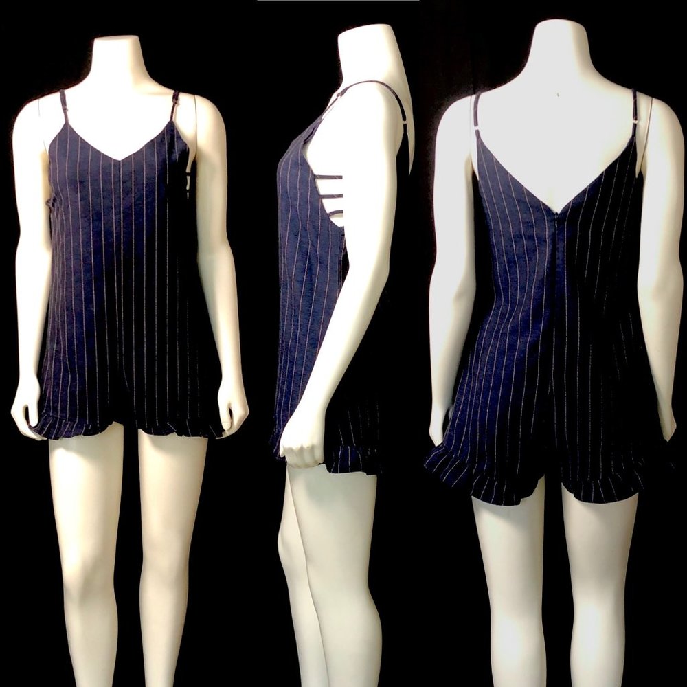 Love Riche Denim Flare Romper